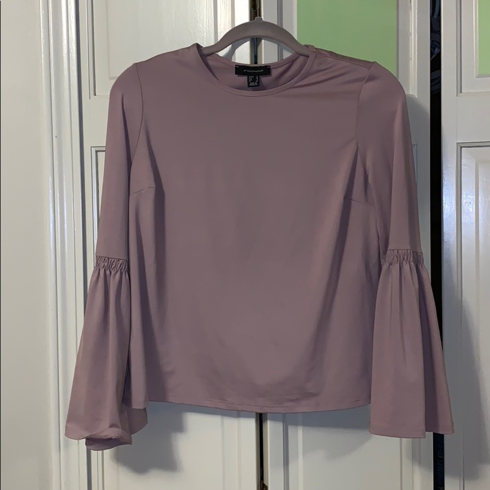 Bell Sleeve Silky Top